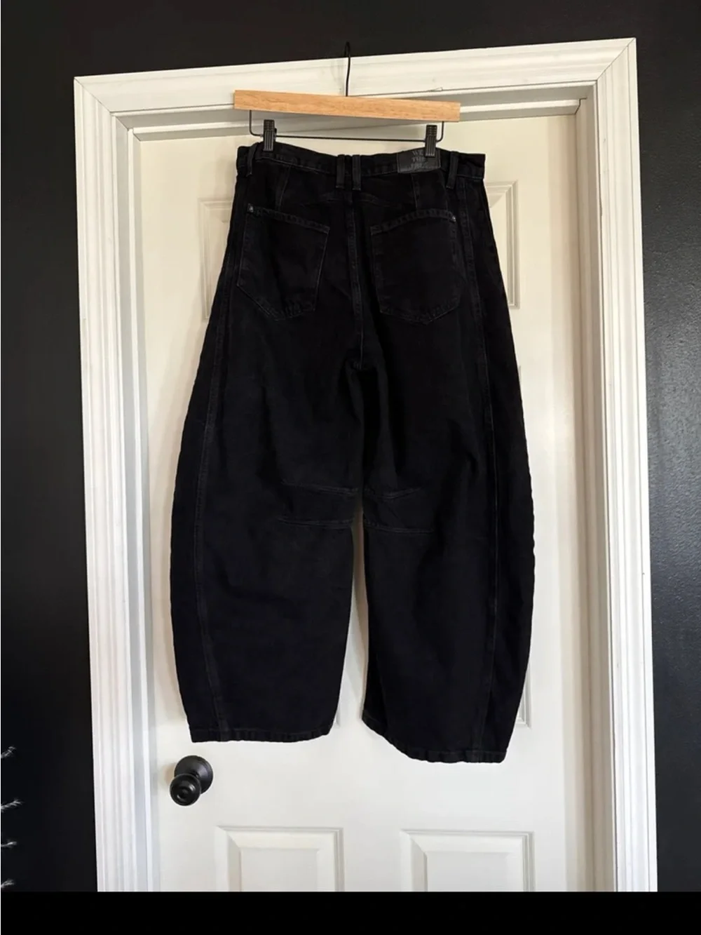 FREE PEOPLE WE THE FREE GOOD LUCK MID RISE BARREL JEAN - SOUNDWAVE 7503 
size 29 - Picture 8 of 12